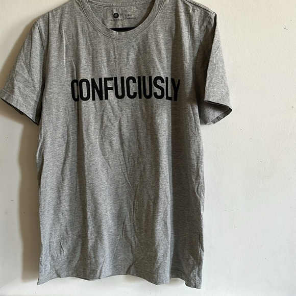 Goods of Desire Confuciusly T-Shirt, Gray Men's Size Medium - Picture 1 of 7